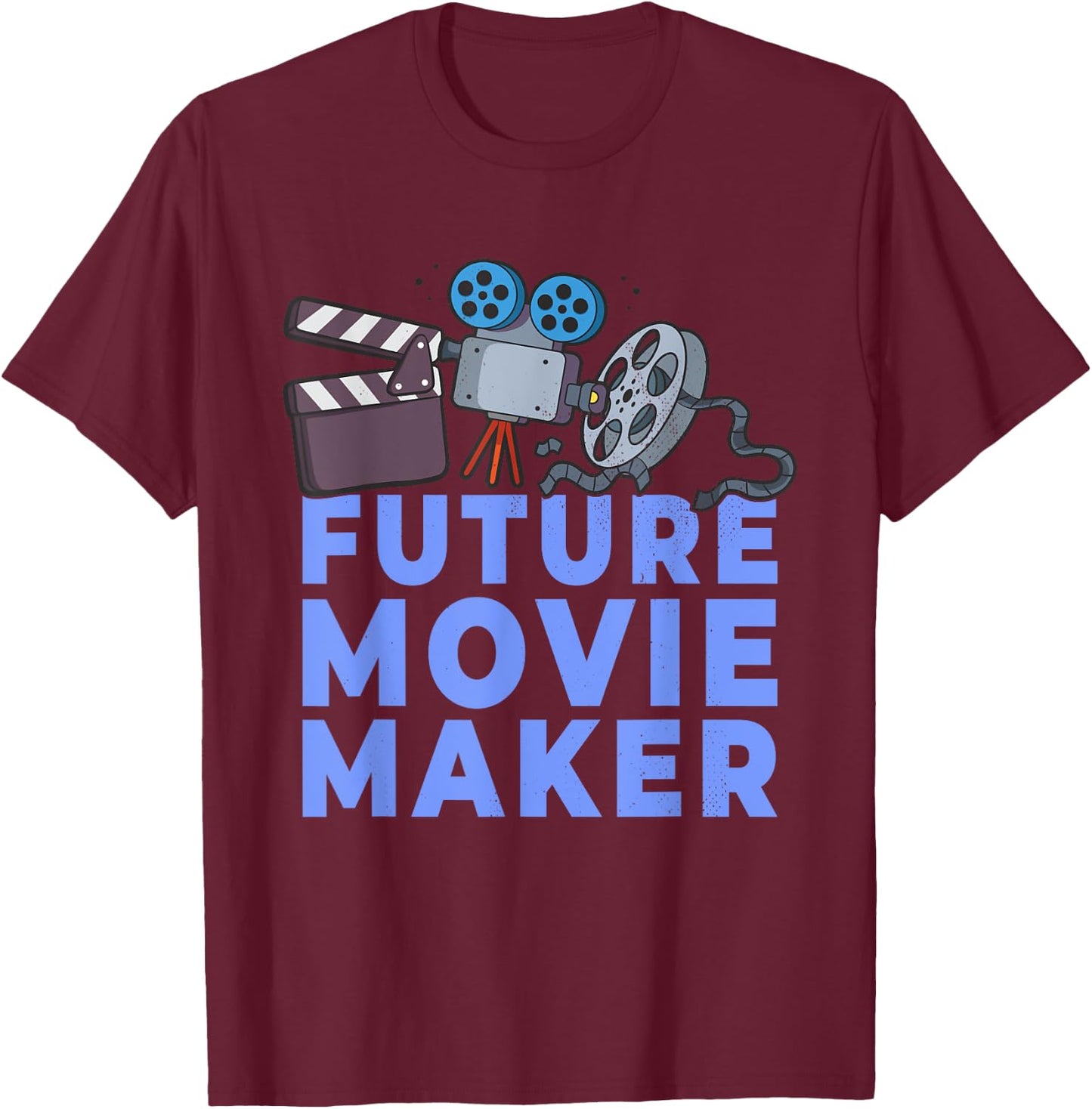 Future Movie Maker - Filmmaker Movie Director T-Shirt - T-Shirt | Maroon