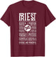 WoW Priest Role Playing Gamer T-Shirt - T-Shirt | Maroon
