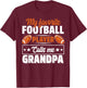 My Favorite Football Player Calls Me Grandpa Cute T-Shirt - T-Shirt | Maroon