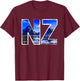 New Zealand Milford Sound NZ T-Shirt - T-Shirt | Maroon