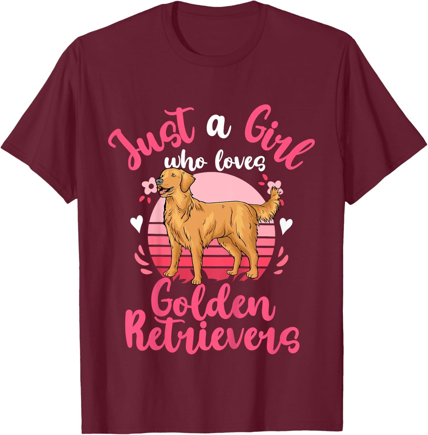 Golden Retriever T-Shirt - T-Shirt | Maroon