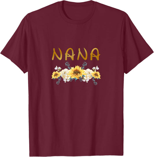 Nana grandma gifts, mom, mimi, mothers, gigi, mama, mommy T-Shirt - T-Shirt | Maroon