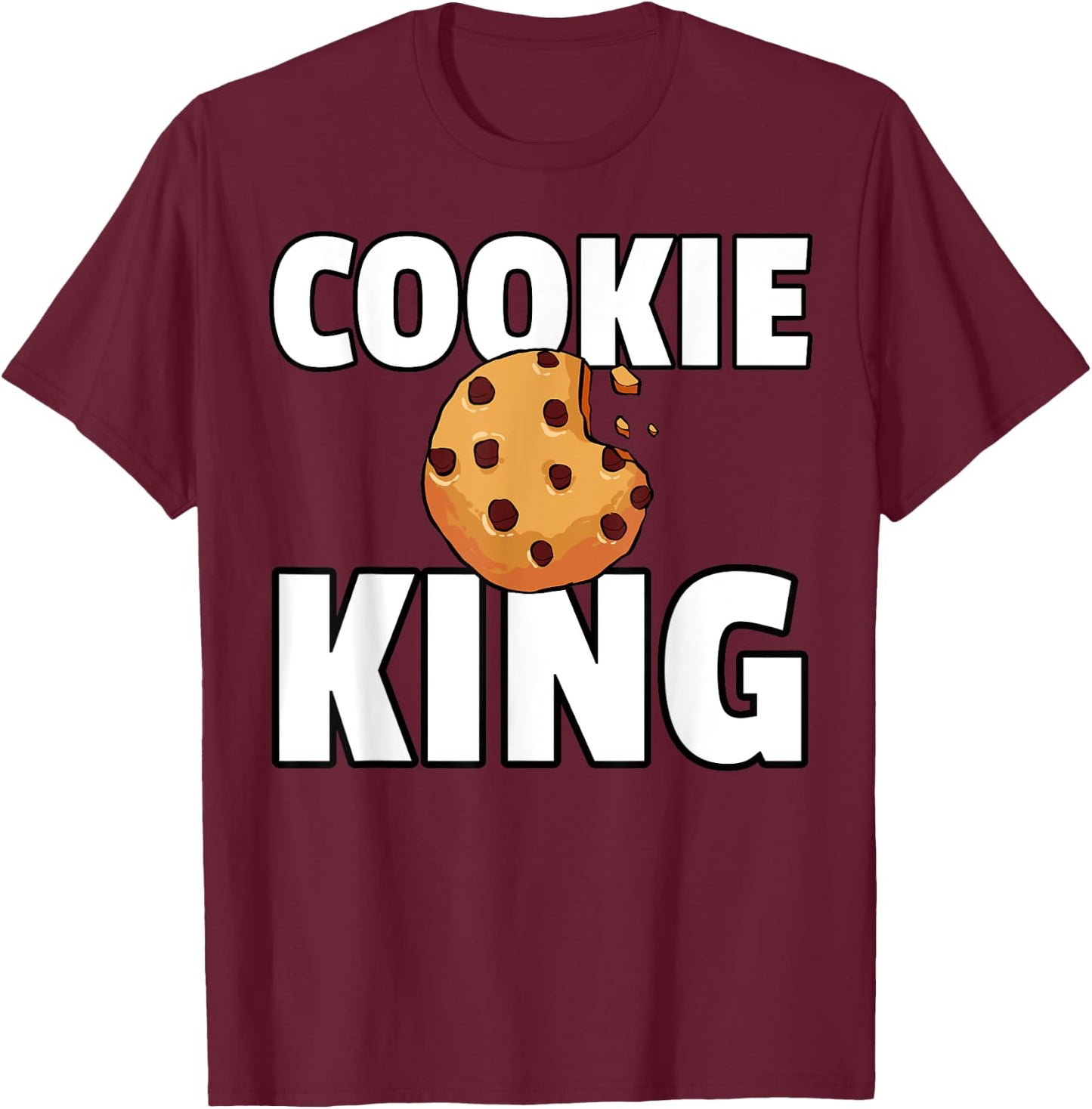 Cookie King Chocolate Chip Dealer T-Shirt - T-Shirt | Maroon