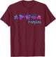 Naples, FL Beach Design / Tribal Turtle Gift T-Shirt - T-Shirt | Maroon