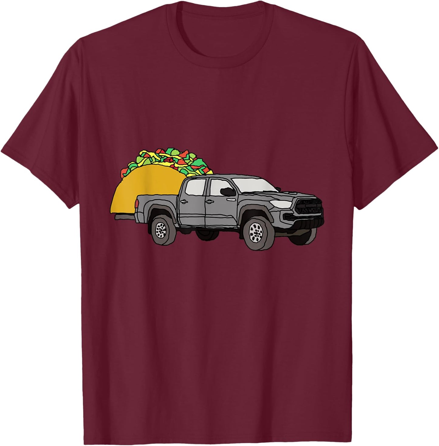 Taco Tacoma TRD Prerunner 4X4 Truck Off Road Wheelin 4WD T-Shirt - T-Shirt | Maroon