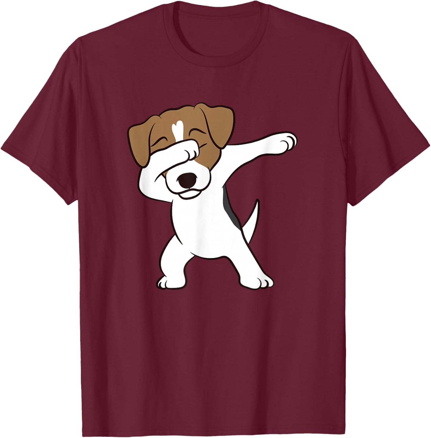 Dabbing Jack Russell Terrier Dog Dabbing Jack Russell T-Shirt - T-Shirt | Maroon
