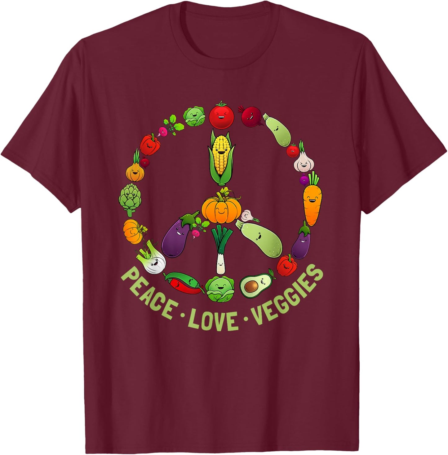 Funny Vegetarian Gift Men Women Cool Vegan Veggie Veganism T-Shirt - T-Shirt | Maroon