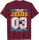 Christian - Team Jesus 03 Faith Hope Love T-Shirt - T-Shirt | Maroon