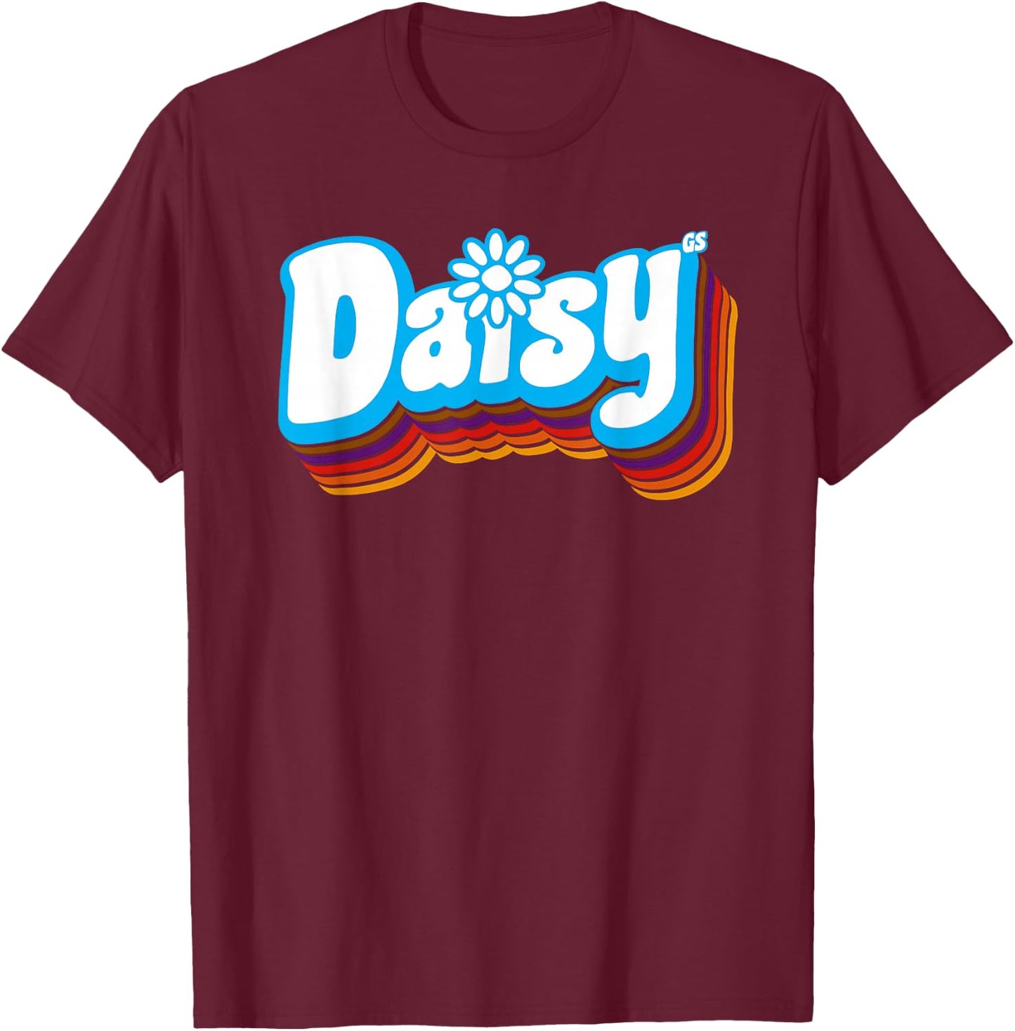 Girls Daisy Retro Troop | Scouting T-Shirt - T-Shirt | Maroon