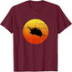 CH53 Super Stallion Silhouette Sunset Helicopter CH53 T-Shirt - T-Shirt | Maroon