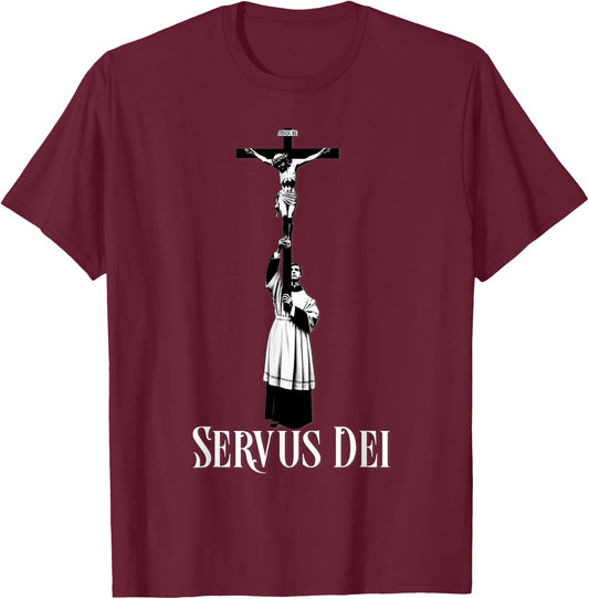 Catholic Altar Server Latin Mass T-Shirt - T-Shirt | Maroon