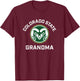 Colorado State University Rams Arched Grandma T-Shirt - T-Shirt | Maroon