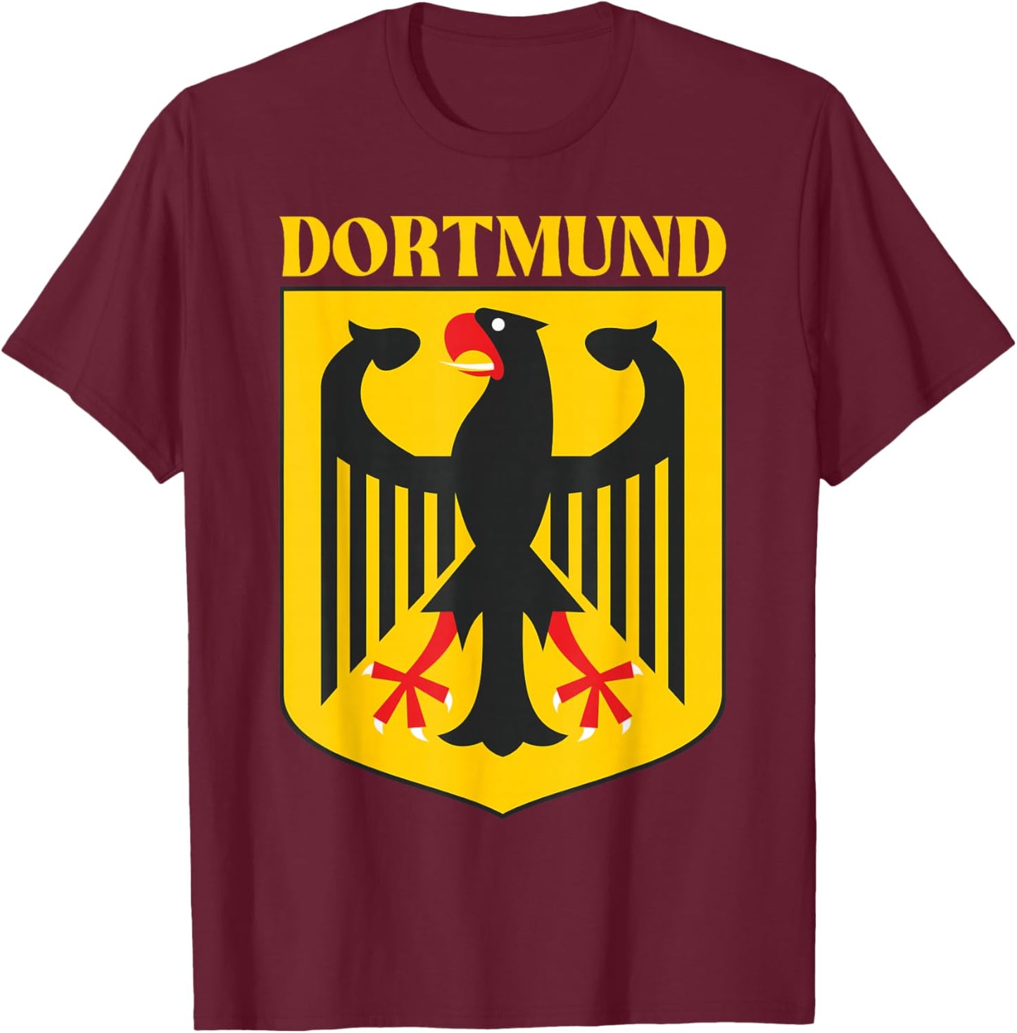 Dortmund Germany emblem, Dortmund Germany, Dortmund T-Shirt - T-Shirt | Maroon