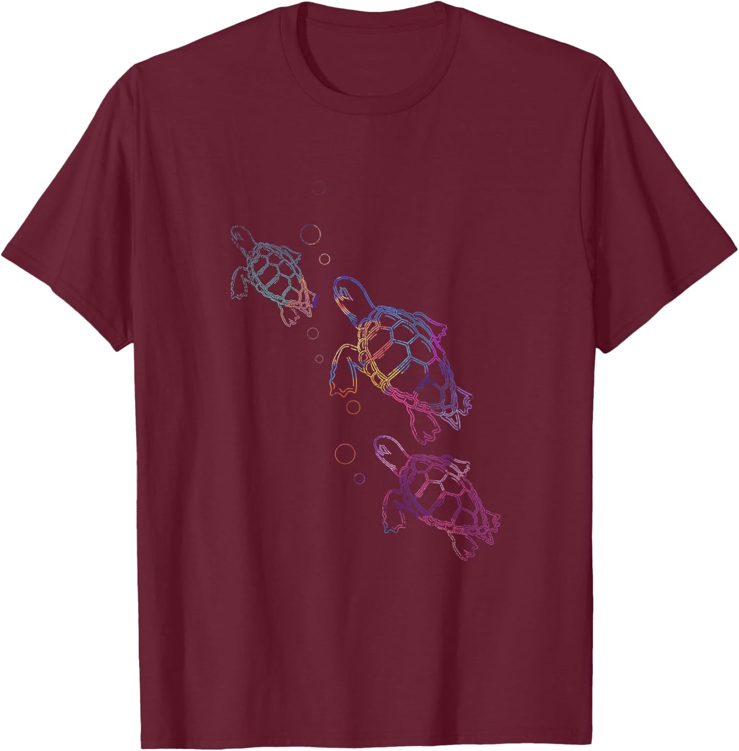 Animal Lover Ocean Creature Gift Sea Turtle T-Shirt - T-Shirt | Maroon
