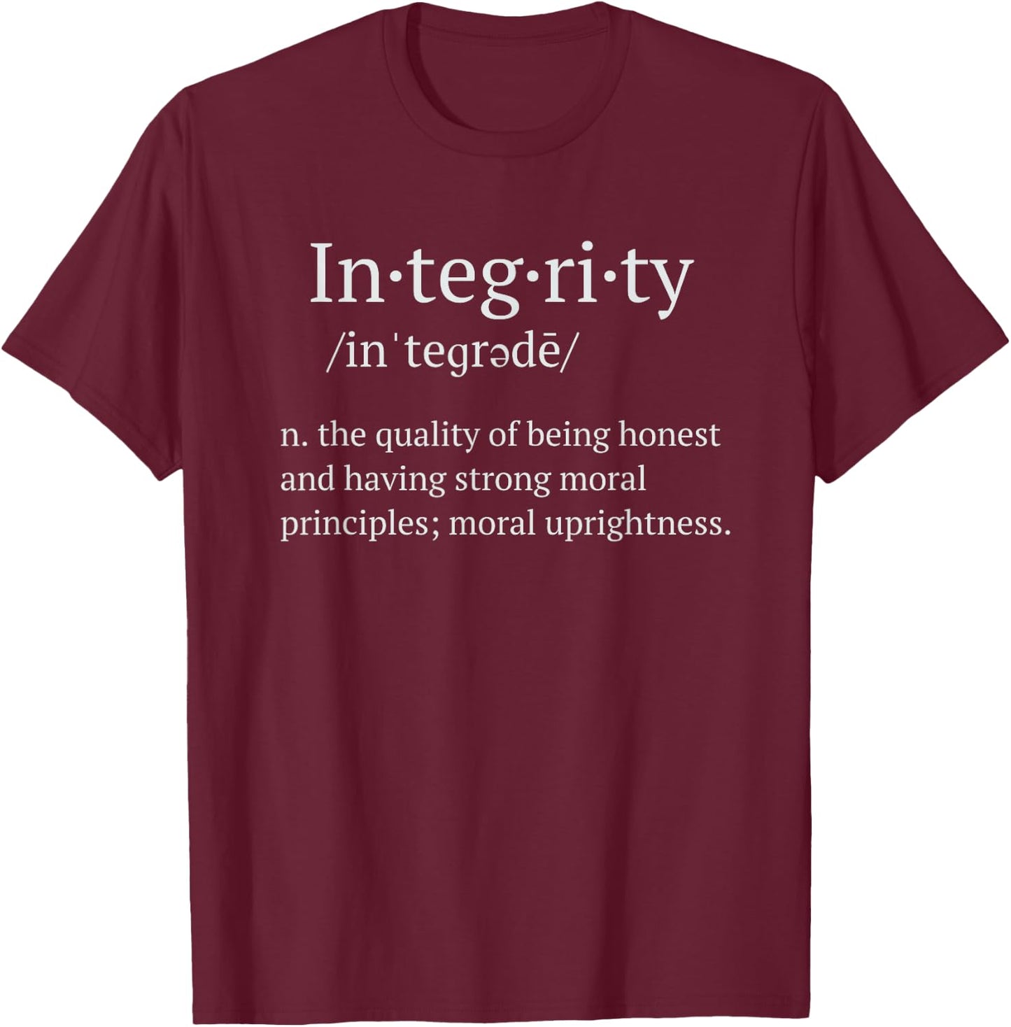 Integrity T-Shirt - T-Shirt | Maroon