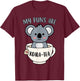 My Puns Are Koala Tea Funny Cute Koala Bear Animal Pun T-Shirt - T-Shirt | Maroon