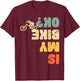 Retro Is My Bike Ok Youth Kids Vintage Cycling T-Shirt - T-Shirt | Maroon