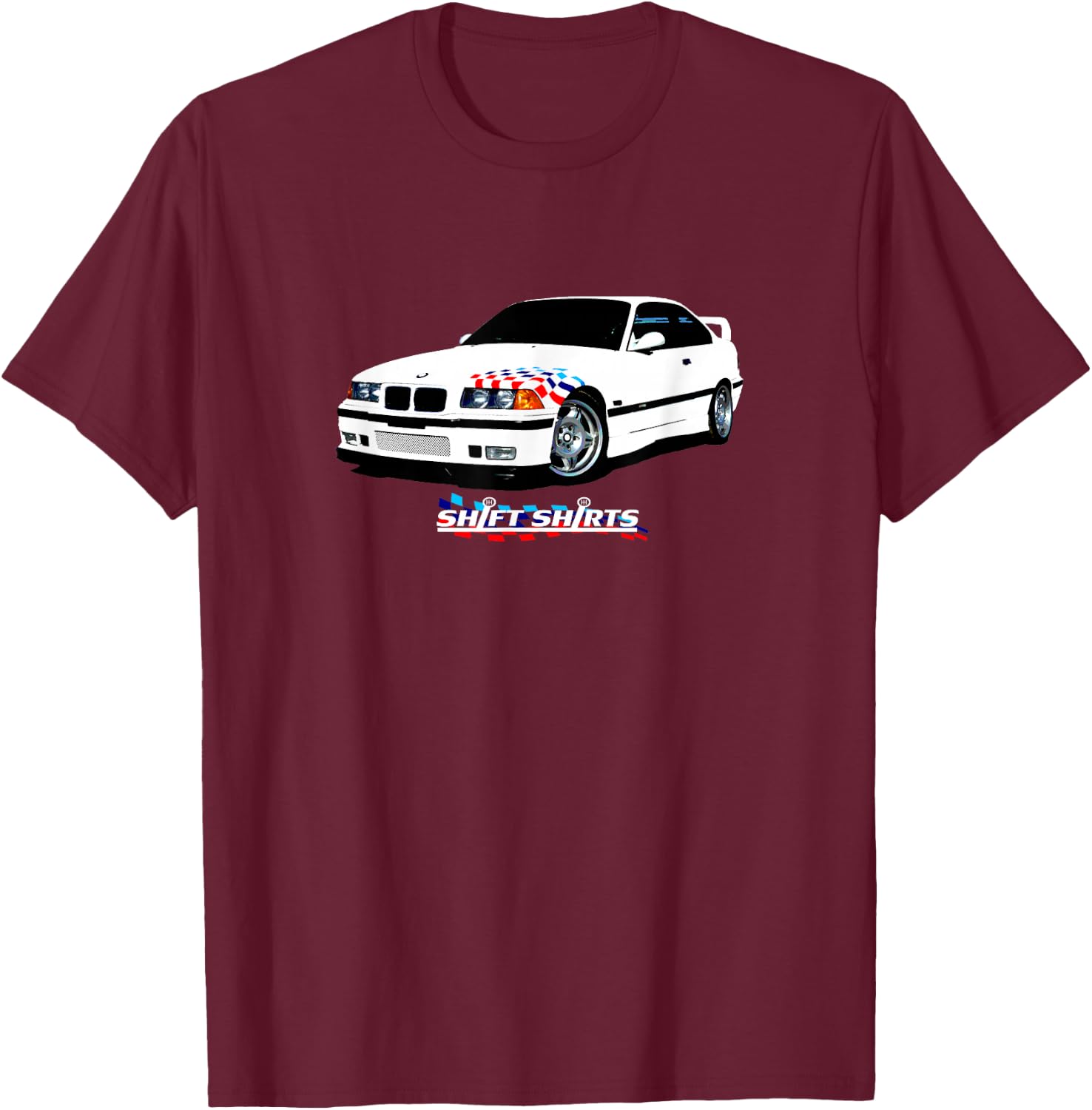 LTW - E36 Lightweight Inspired T-Shirt - T-Shirt | Maroon