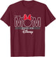Disney Minnie Mouse This Mom Runs on Disney T-Shirt - T-Shirt | Maroon