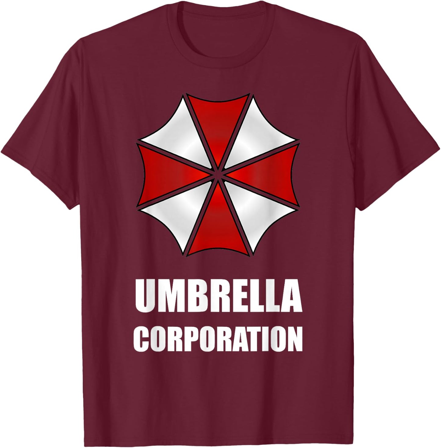 Funny Gamer Umbrella Corporation Evil Zombie Apocalypse T-Shirt - T-Shirt | Maroon