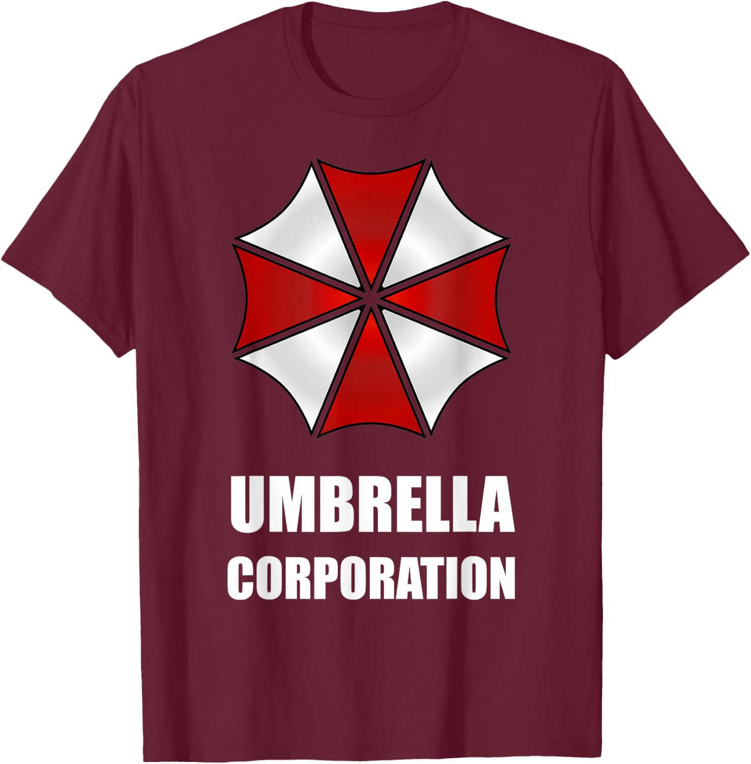 Funny Gamer Umbrella Corporation Evil Zombie Apocalypse T-Shirt - T-Shirt | Maroon