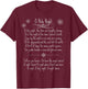 O Holy Night Christmas Carol Music Song Lyrics Text Gift T-Shirt - T-Shirt | Maroon