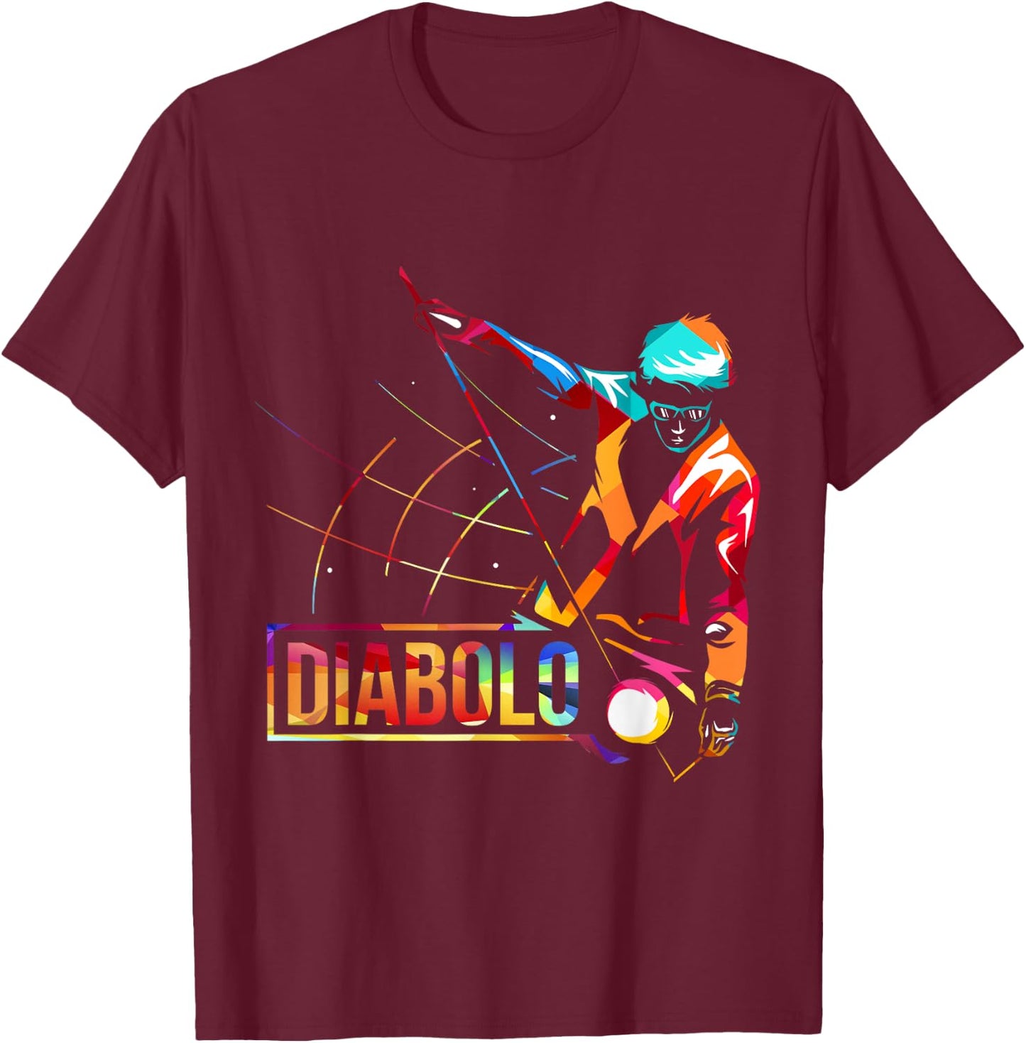 Diabolo Juggling Gift T-Shirt - T-Shirt | Maroon
