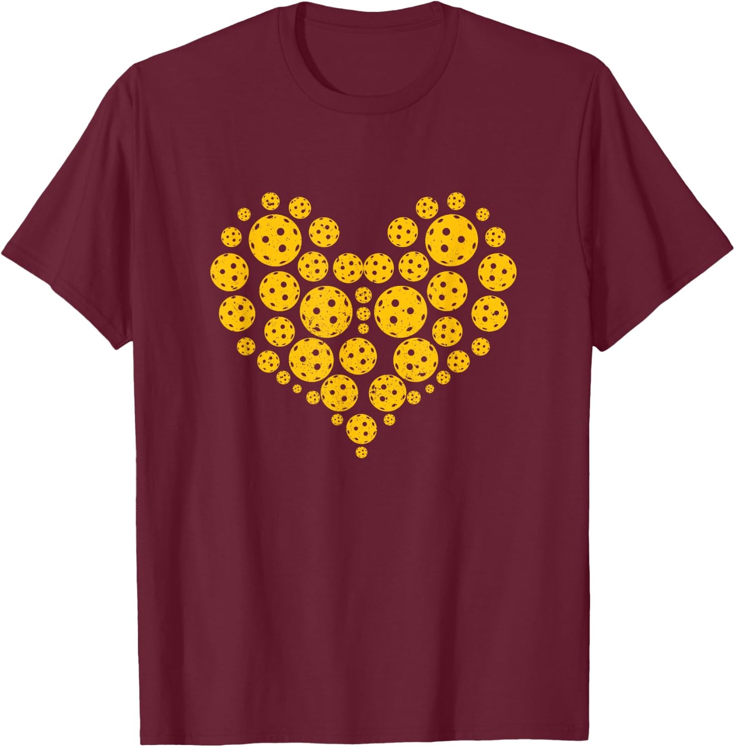 Funny Pickleball Player Paddle - Pickleballing & Pickleball T-Shirt - T-Shirt | Maroon