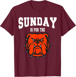 Sunday is for the Bone Yard Dawgs, Cleveland Game Day T-Shirt - T-Shirt | Maroon