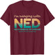 Cancer- I'm hanging with NED No Evidence of Disease T-Shirt - T-Shirt | Maroon