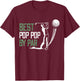 Best Pop Pop By Par Father's Day Gifts Golf Lover T-Shirt - T-Shirt | Maroon
