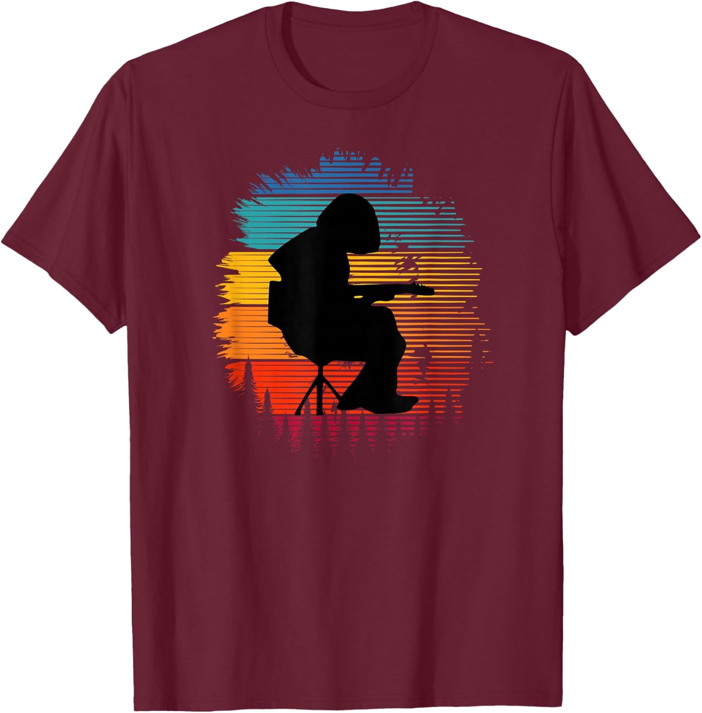 WSP Mikey Houser Forest Color Splash T-Shirt - T-Shirt | Maroon