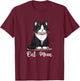 Tuxedo Cat Mom Tuxedo Cat Lover Tuxedo Cat Owner T-Shirt - T-Shirt | Maroon