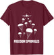 Paratrooper Freedom Sprinkles 82nd 101st Airborne T-Shirt - T-Shirt | Maroon