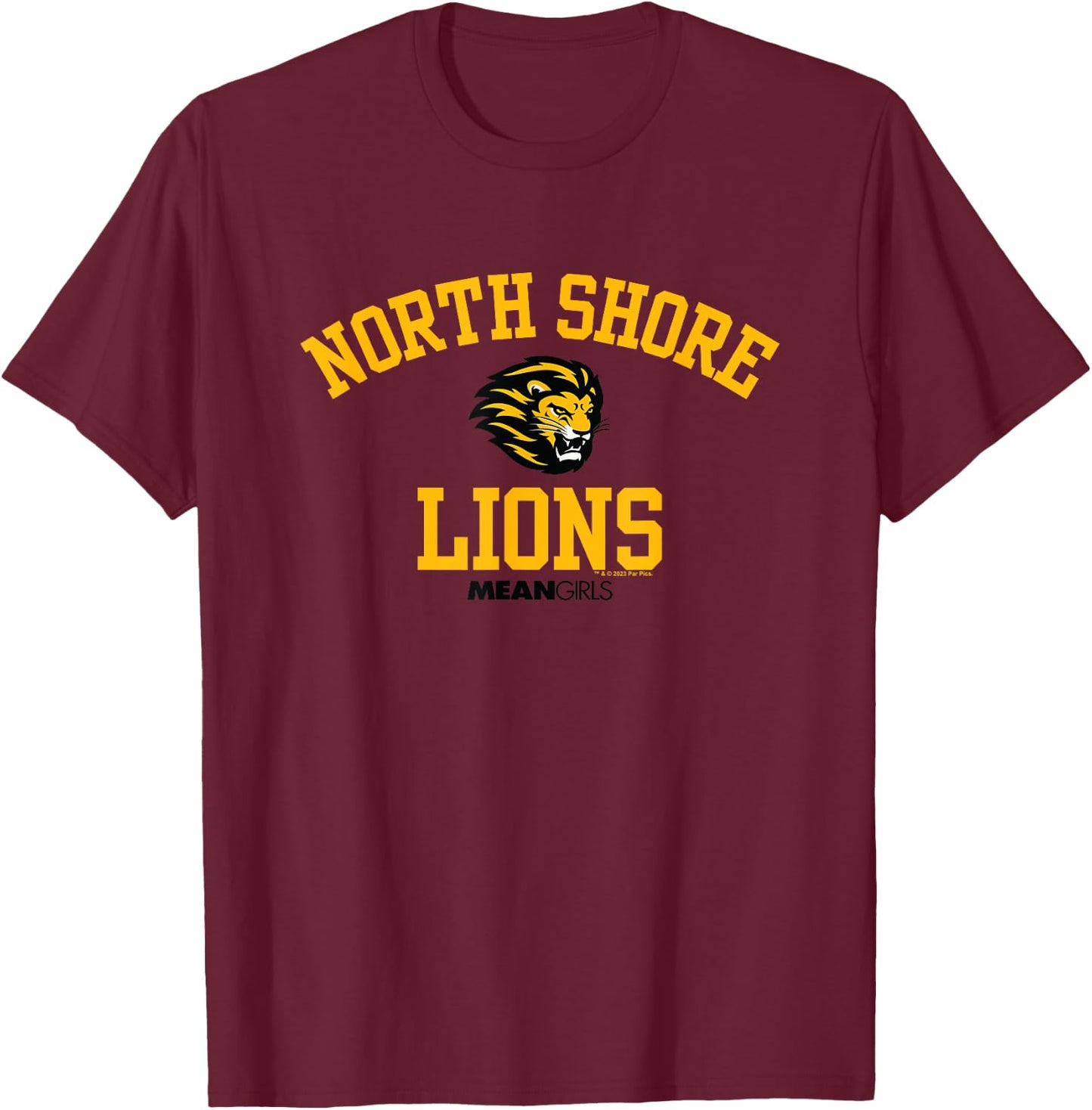 Mean Girls North Shore Lions T-Shirt - T-Shirt | Maroon
