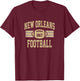 New Orleans Distressed Football Team Fan Small Bold Sports T-Shirt - T-Shirt | Maroon