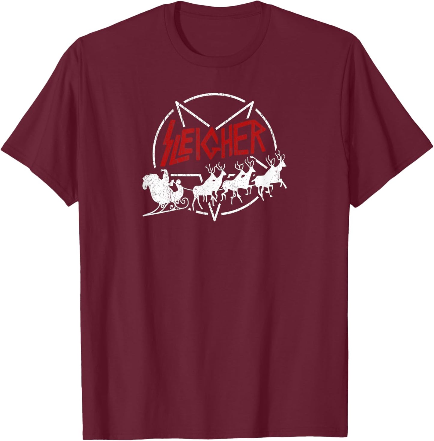 Sleigher T-Shirt - T-Shirt | Maroon