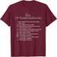 10 Commandments T-Shirt - T-Shirt | Maroon