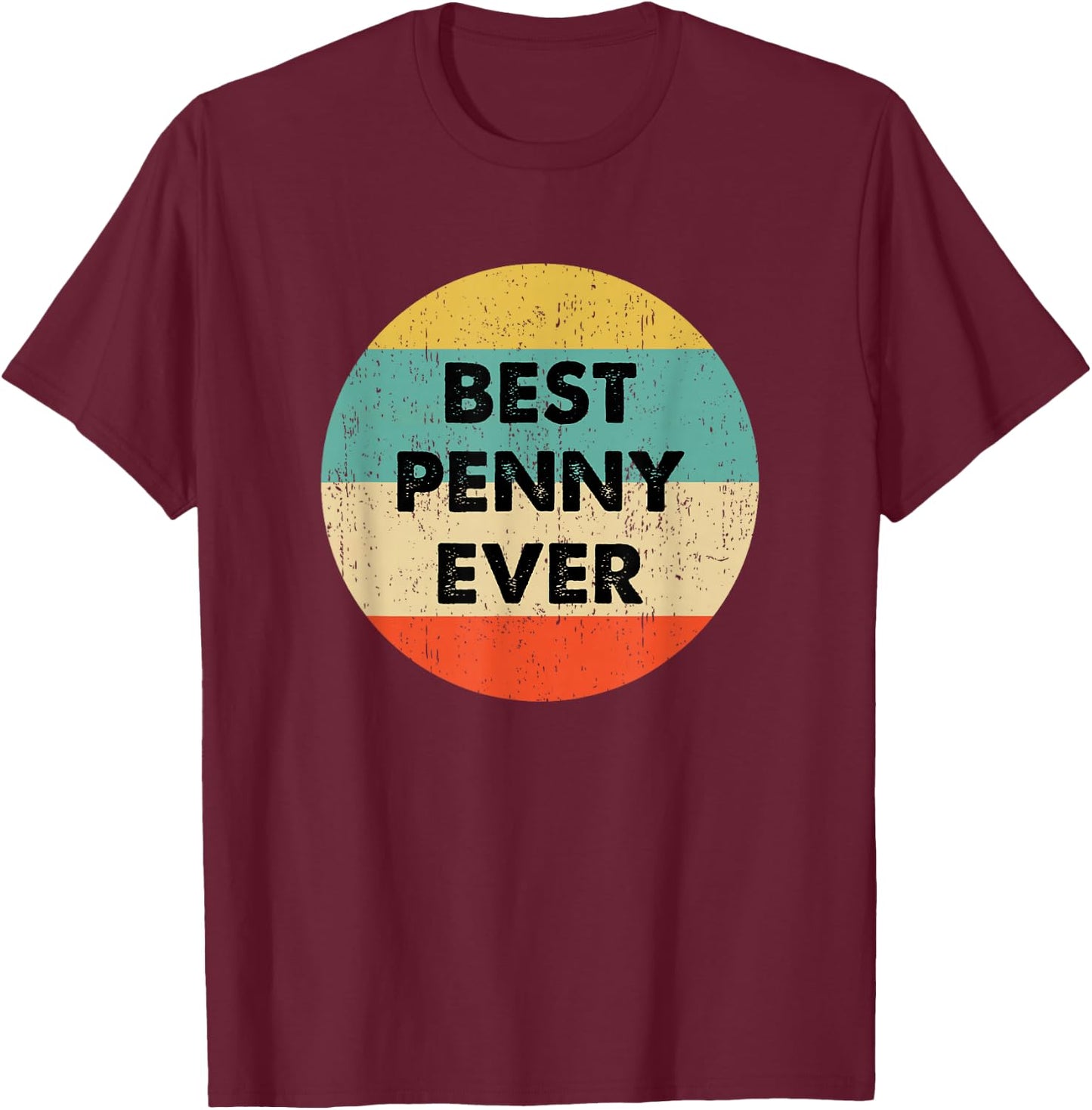 Penny Name T-Shirt - T-Shirt | Maroon