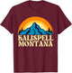 Kalispell Montana T-Shirt - T-Shirt | Maroon