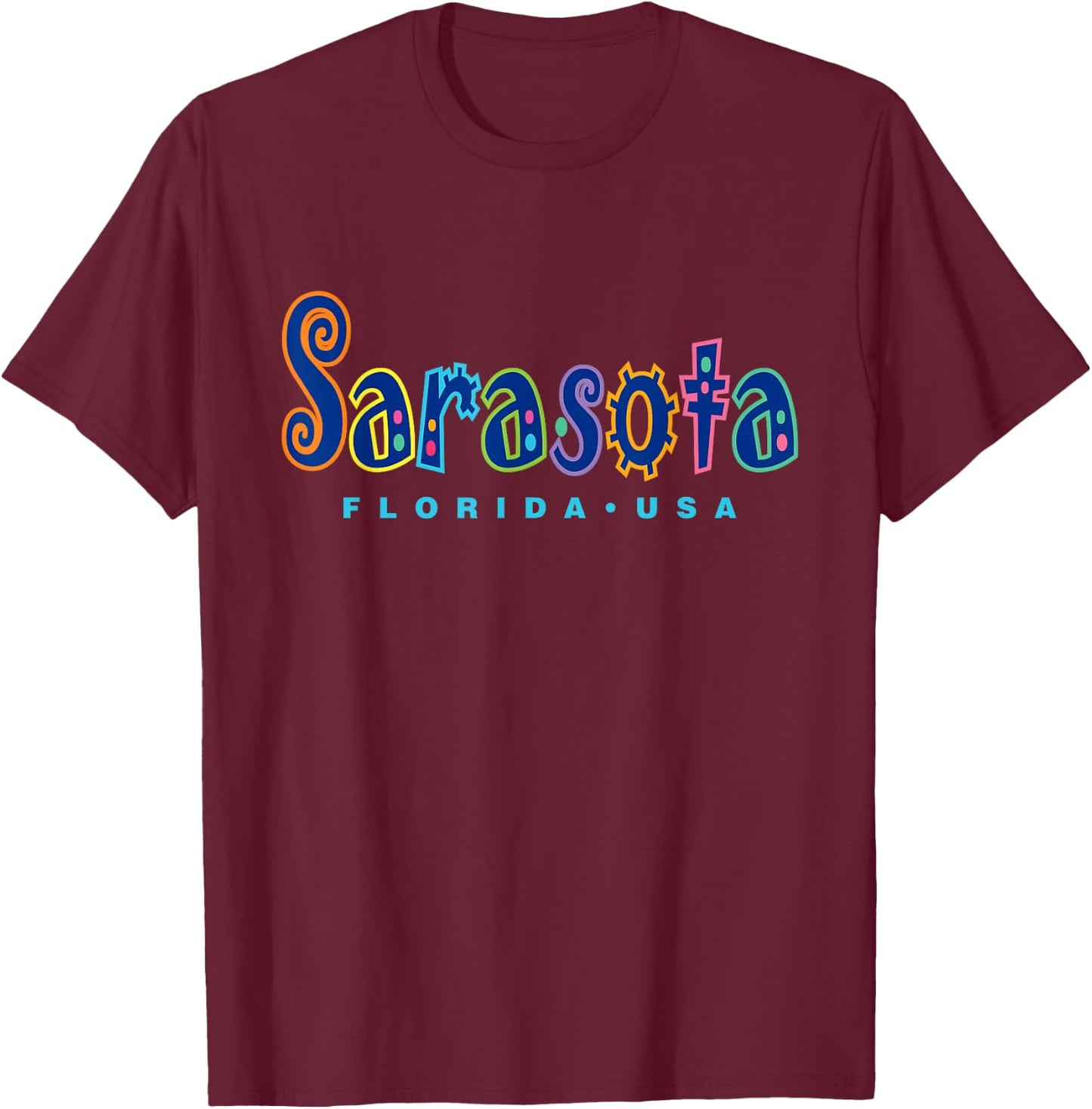 Sarasota Florida souvenir T-Shirt - T-Shirt | Maroon
