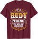 It's a RUDY thing you wouldn't Understand Xmas T-Shirt - T-Shirt | Maroon
