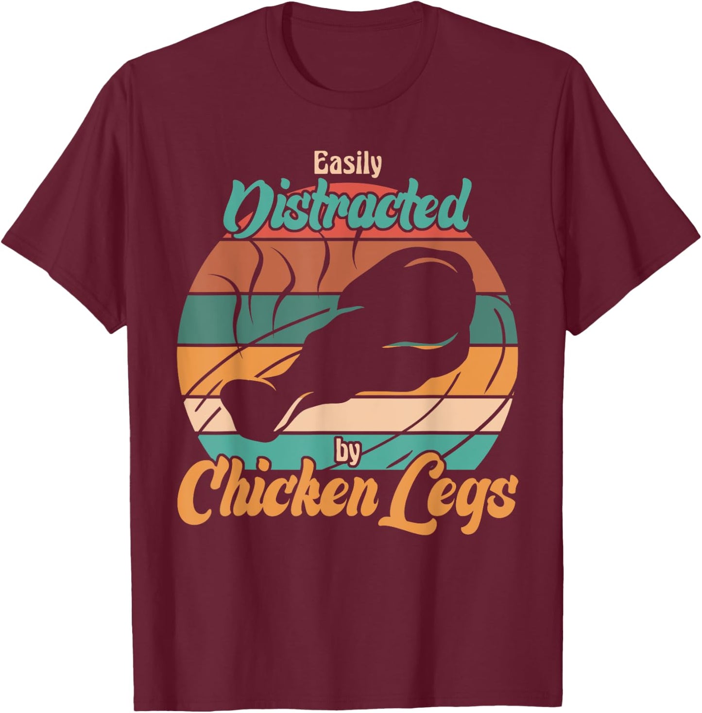Chicken Legs T-Shirt - T-Shirt | Maroon
