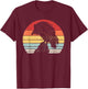 Vintage Retro Vulture Bird T-Shirt - T-Shirt | Maroon