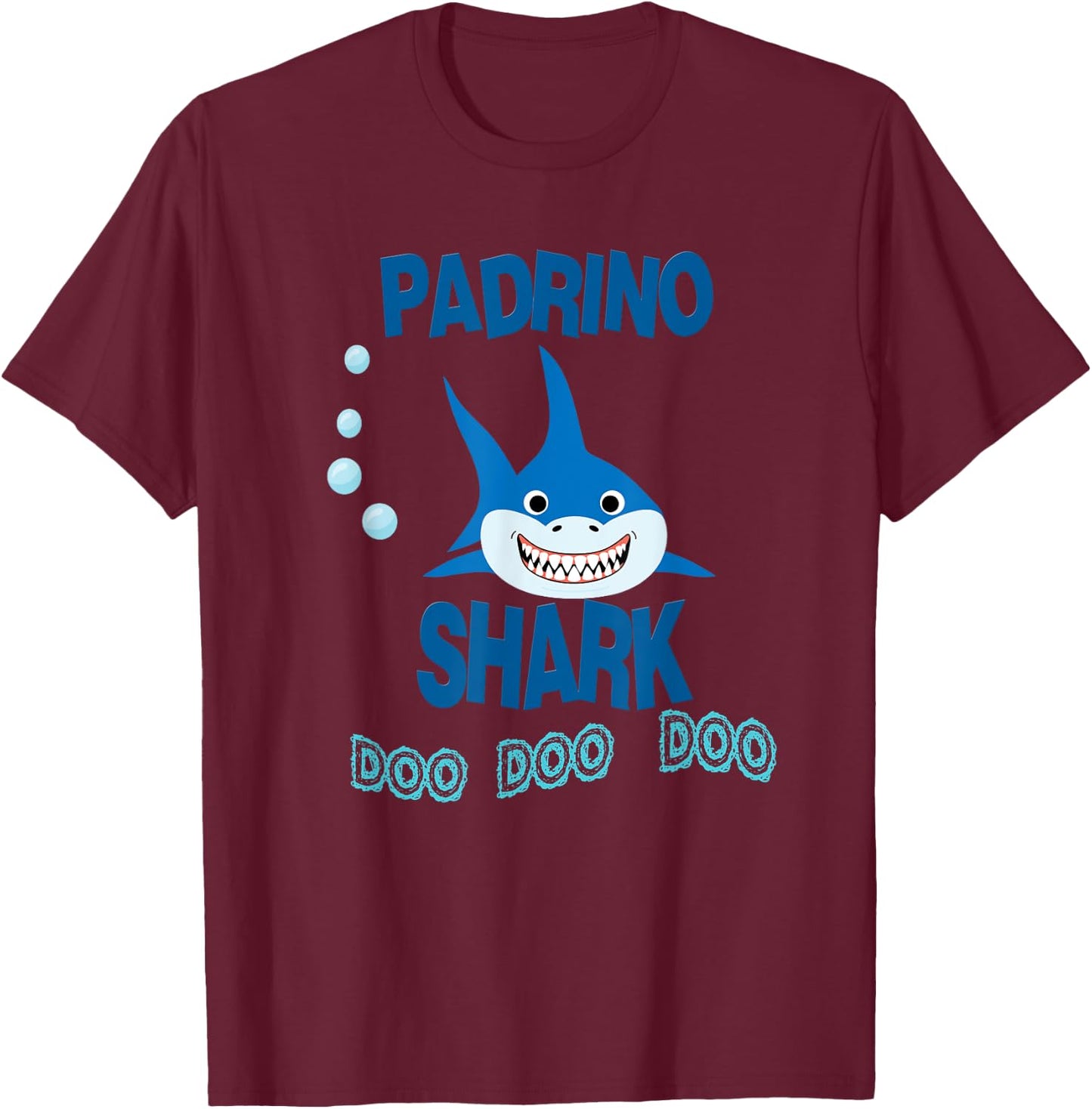 Padrino Shark Gift Grandpa - Camisa de Regalo Padrino T-Shirt - T-Shirt | Maroon