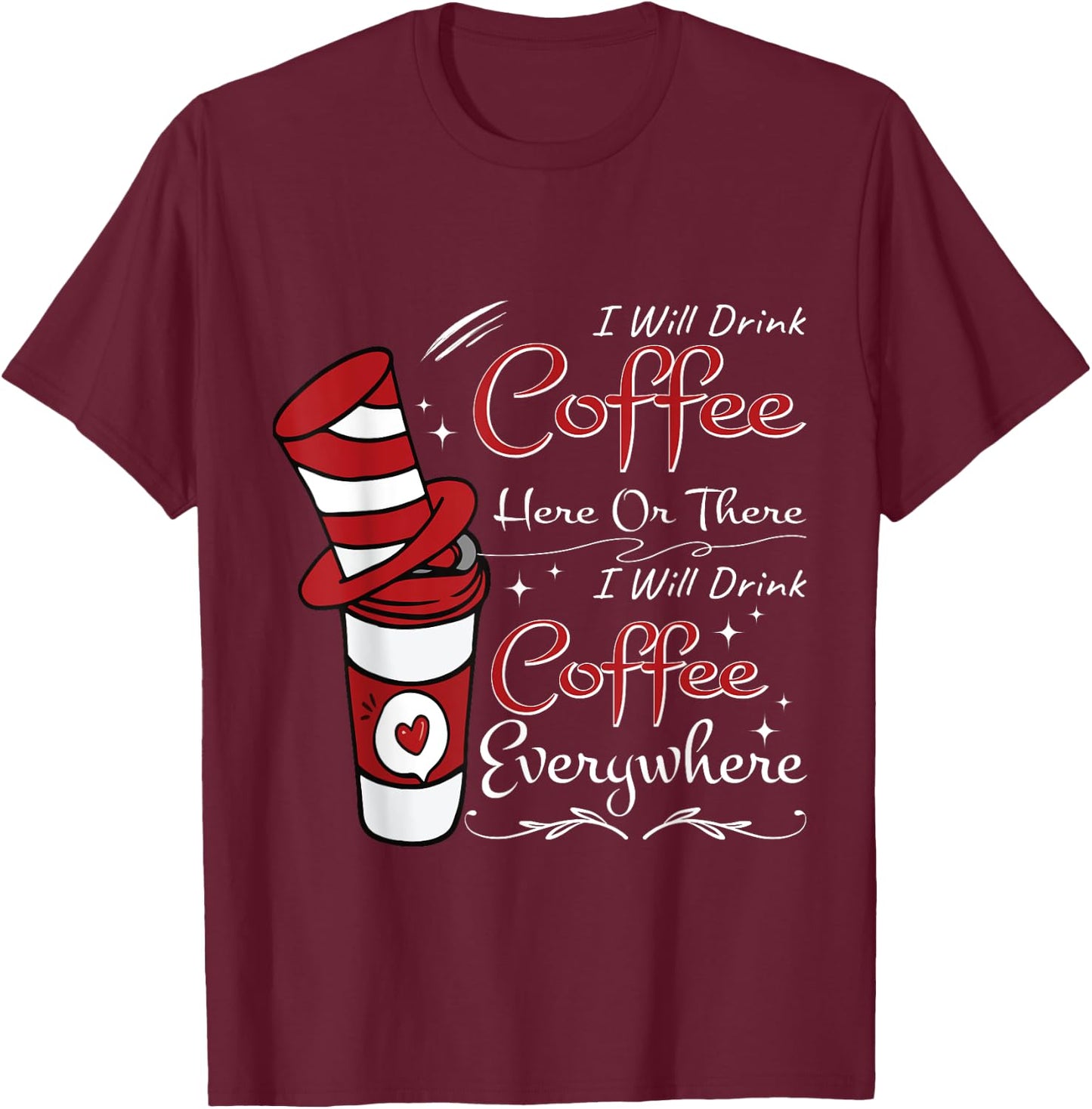 Coffee Lover Educator - Humor & funny teacher teaching Men Women Kids T-Shirt - T-Shirt | Maroon