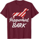 Dachshund Christmas Peppermint Bark Gift T-Shirt - T-Shirt | Maroon