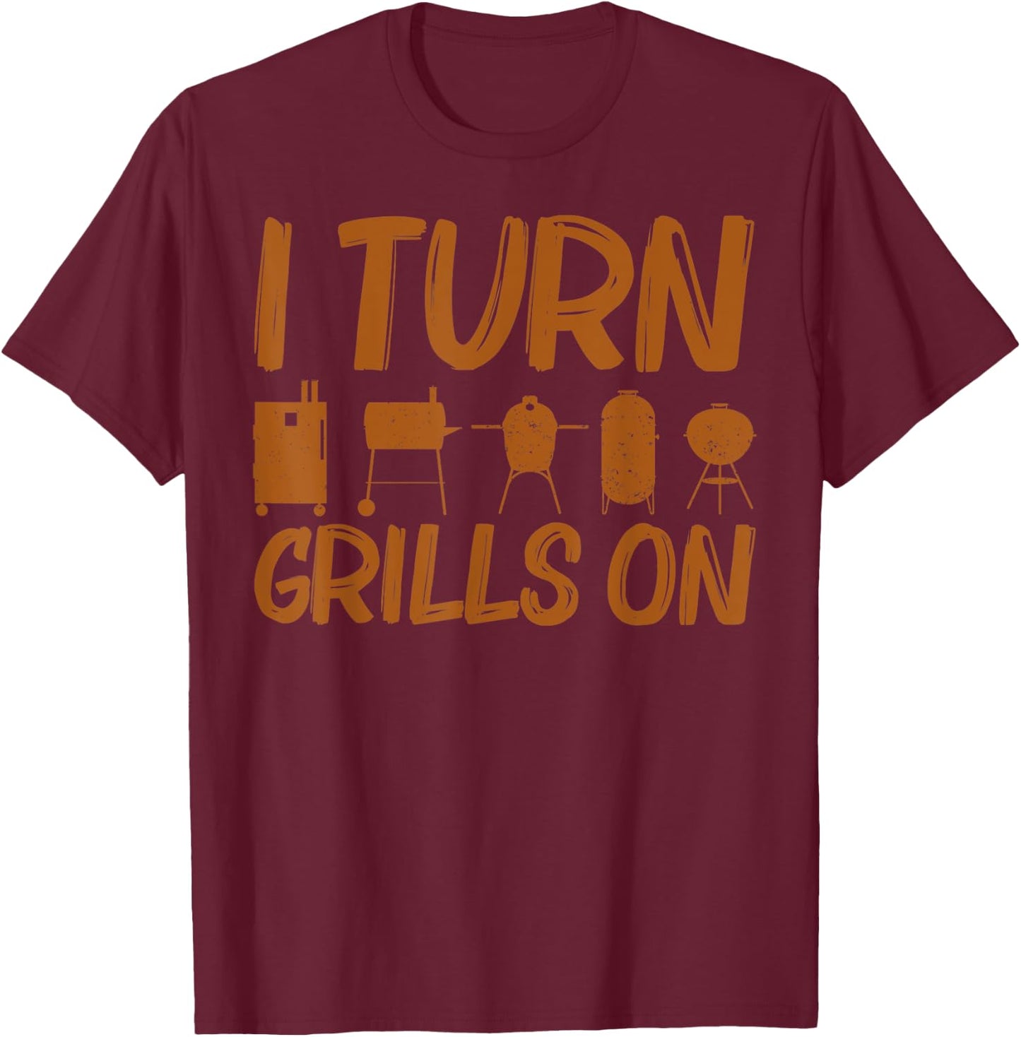 Funny Grill Gift Women Grilling BBQ Smoked Meat Fan T-Shirt - T-Shirt | Maroon