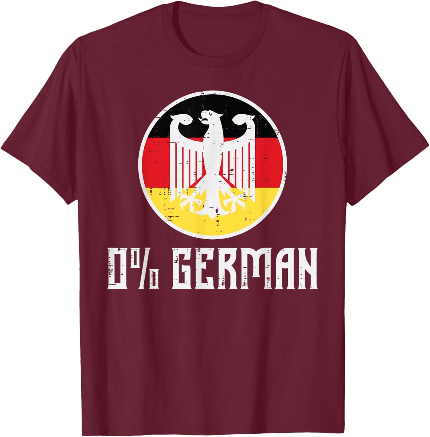0 Percent German Eagle Oktoberfest Costume Men Women Kids T-Shirt - T-Shirt | Maroon