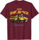 Sneaker Match SPIN THE BLOCK Charcoal University Gold T-Shirt - T-Shirt | Maroon